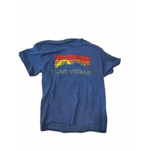 Blue Las Vegas Nevada T-Shirt Mens L